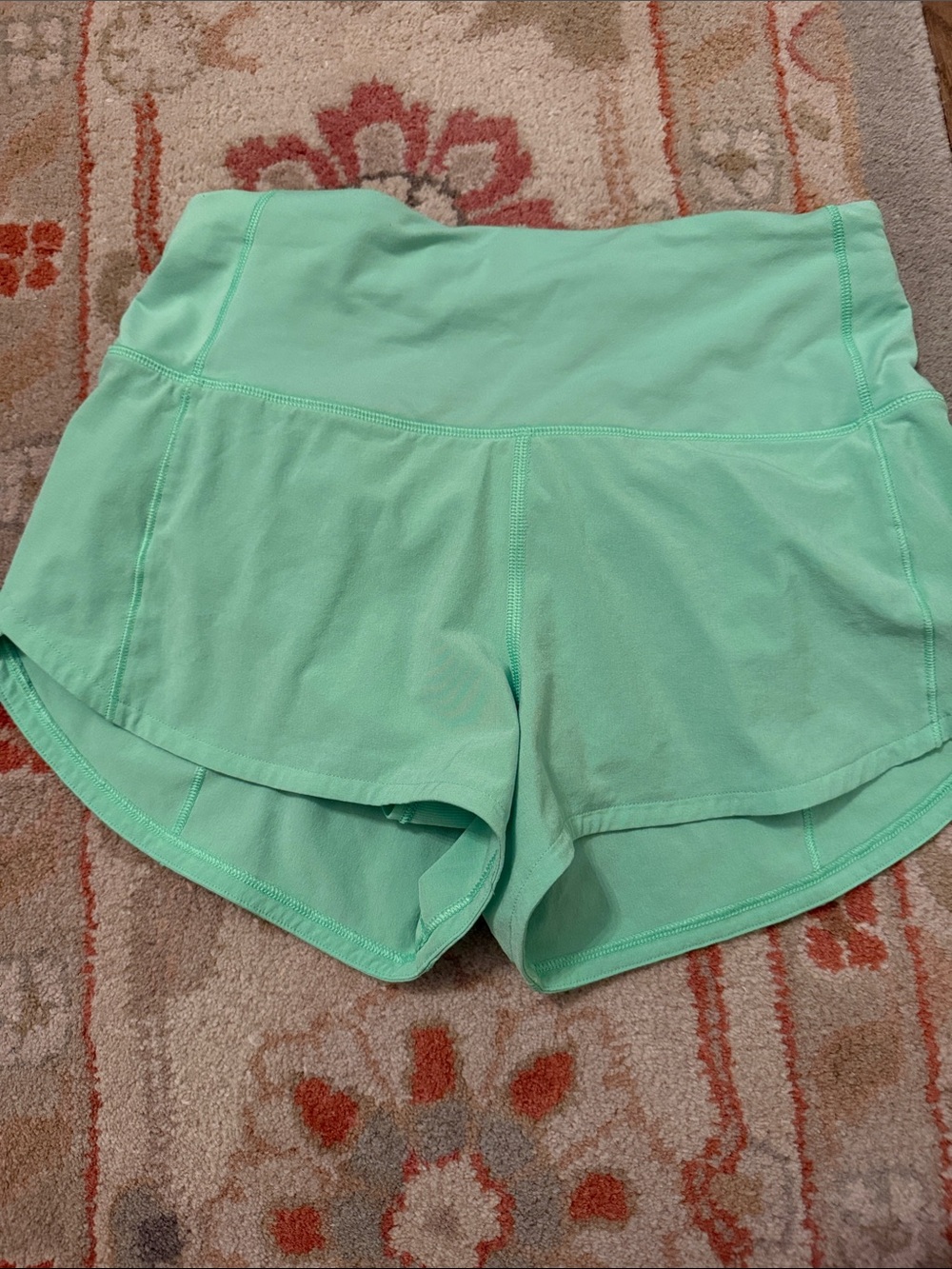 lululemon athletica Mint Green Athletic Shorts